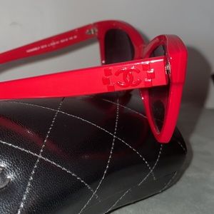 CHANEL LEGO SUNGLASSES RED- NEW WITH BOX